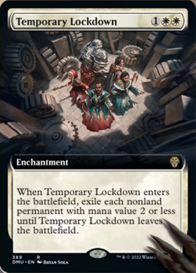 Temporary Lockdown (Extended Art) [Dominaria United] | Kessel Run Games Inc. 