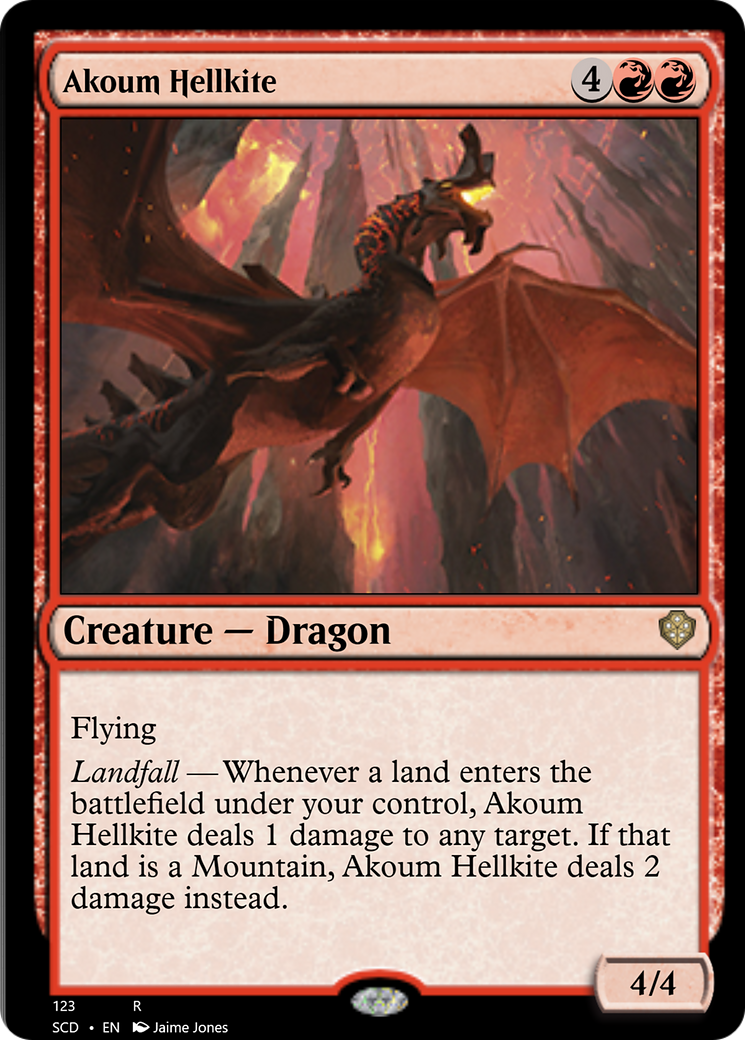 Akoum Hellkite [Starter Commander Decks] | Kessel Run Games Inc. 