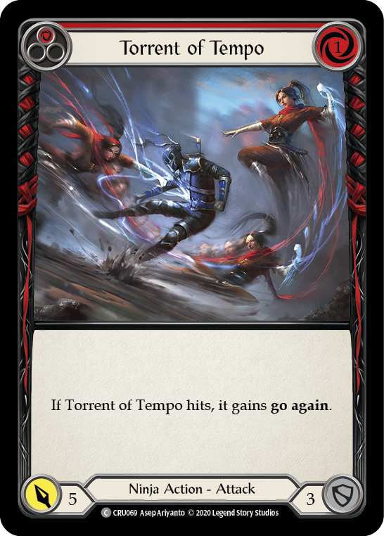 Torrent of Tempo (Red) [CRU069] (Crucible of War)  1st Edition Normal | Kessel Run Games Inc. 