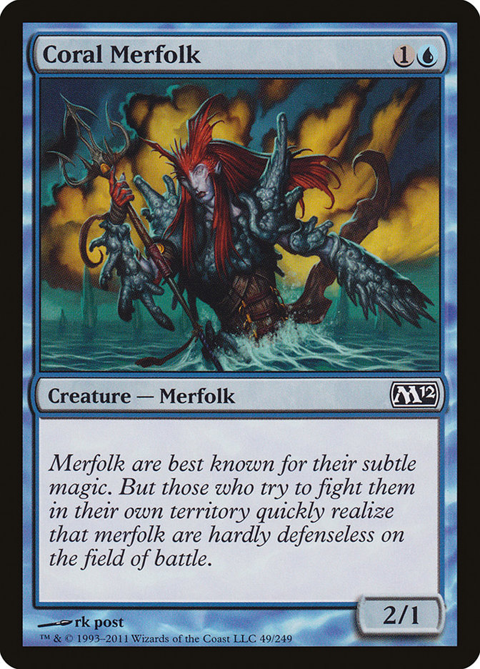 Coral Merfolk [Magic 2012] | Kessel Run Games Inc. 