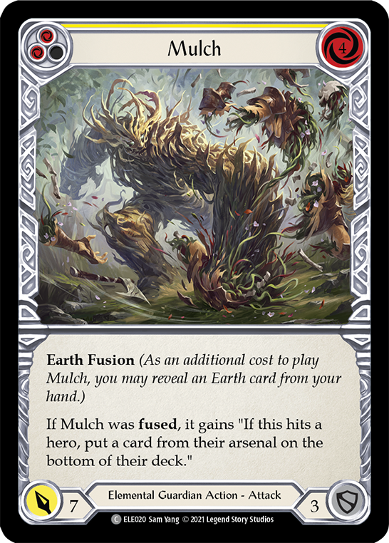 Mulch (Yellow) [ELE020] (Tales of Aria)  1st Edition Rainbow Foil | Kessel Run Games Inc. 