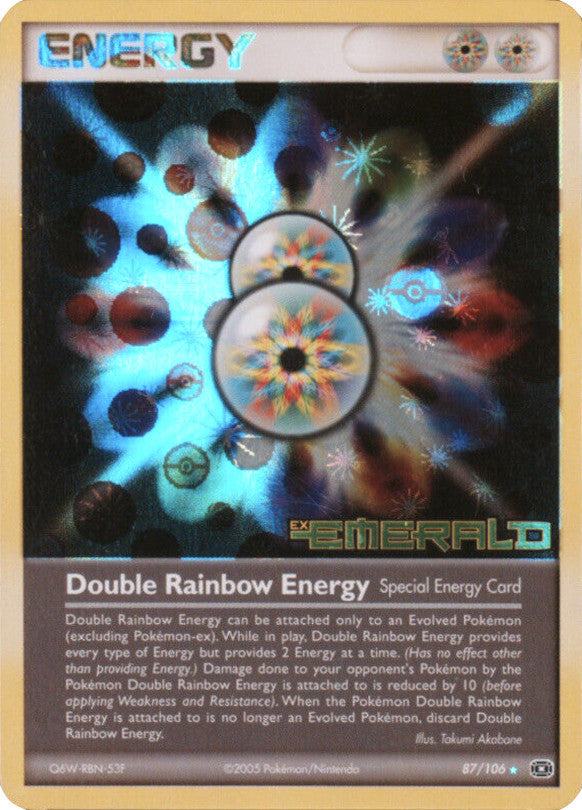 Double Rainbow Energy (87/106) (Stamped) [EX: Emerald] | Kessel Run Games Inc. 