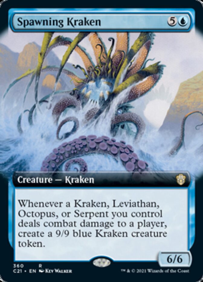 Spawning Kraken (Extended Art) [Commander 2021] | Kessel Run Games Inc. 