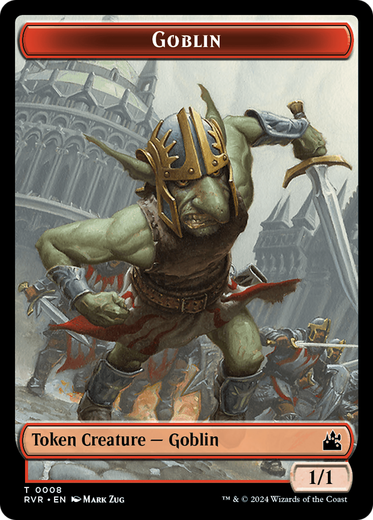 Goblin (0008) // Voja Double-Sided Token [Ravnica Remastered Tokens] | Kessel Run Games Inc. 