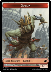 Goblin (0008) // Soldier Double-Sided Token [Ravnica Remastered Tokens] | Kessel Run Games Inc. 