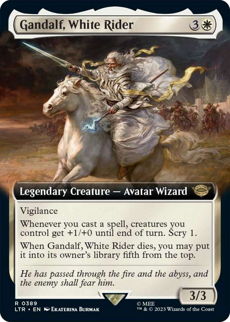 Gandalf, White Rider (Extended Art) [The Lord of the Rings: Tales of Middle-Earth] | Kessel Run Games Inc. 
