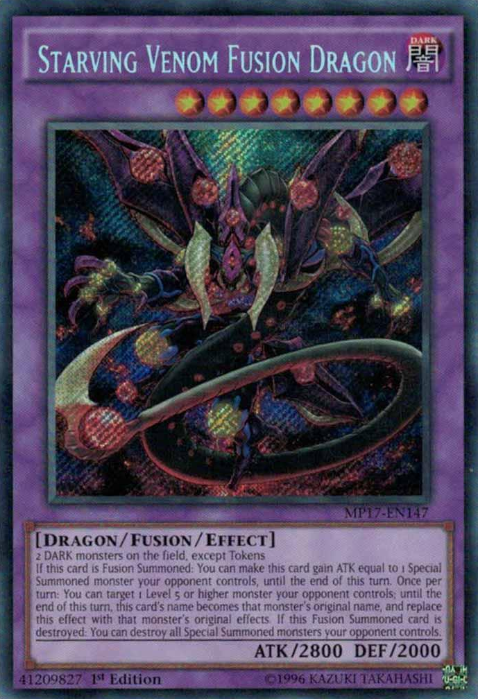 Starving Venom Fusion Dragon [MP17-EN147] Secret Rare | Kessel Run Games Inc. 