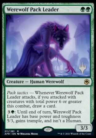 Werewolf Pack Leader (Promo Pack) [Dungeons & Dragons: Adventures in the Forgotten Realms Promos] | Kessel Run Games Inc. 