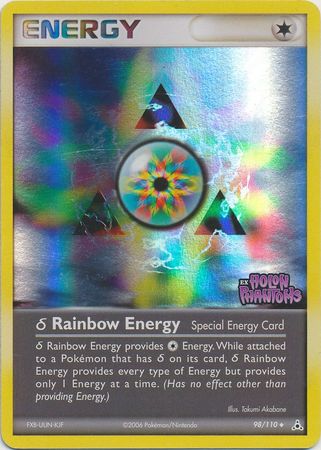 Rainbow Energy (98/110) (Delta Species) (Stamped) [EX: Holon Phantoms] | Kessel Run Games Inc. 