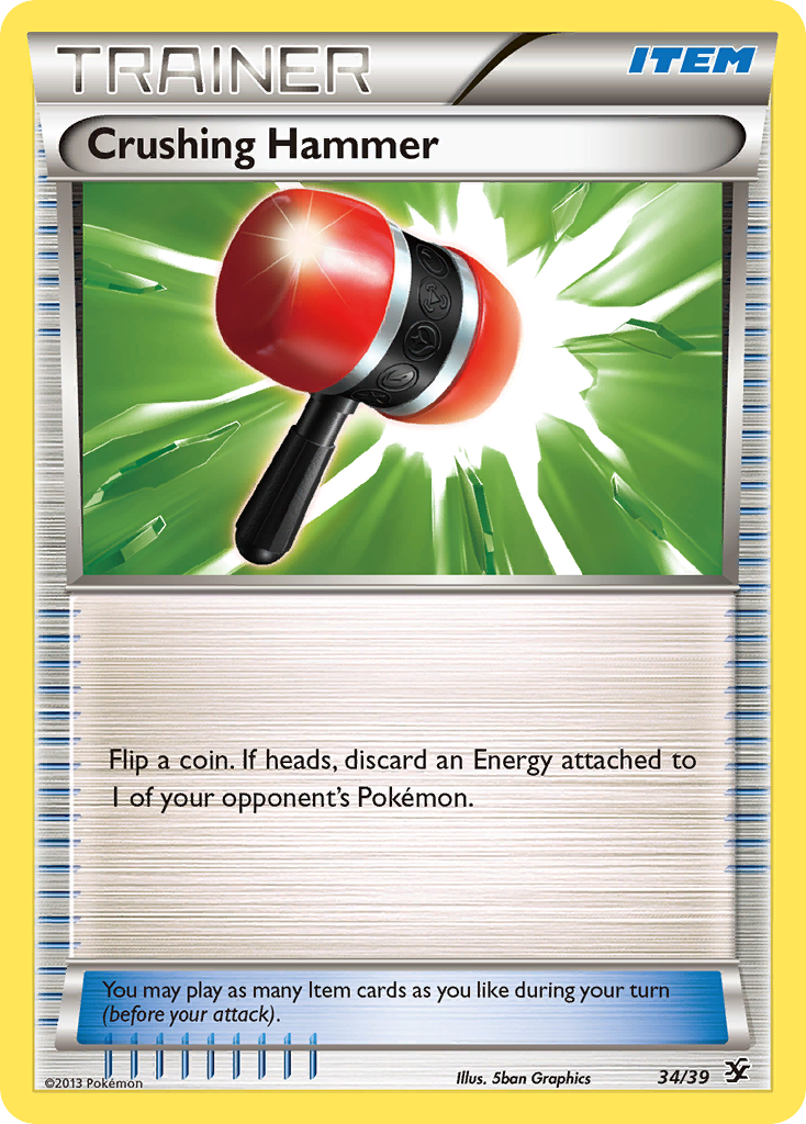 Crushing Hammer (34/39) [XY: Kalos Starter Set] | Kessel Run Games Inc. 