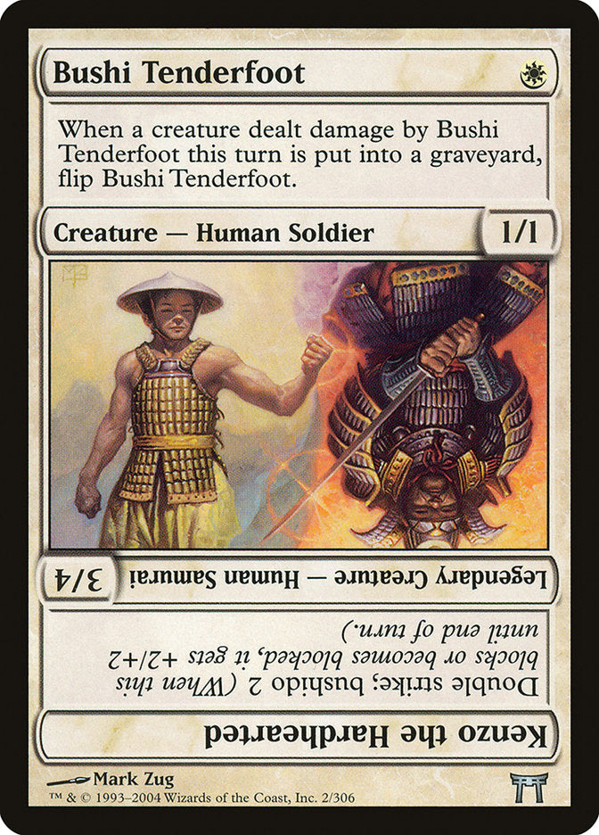 Bushi Tenderfoot // Kenzo the Hardhearted [Champions of Kamigawa] | Kessel Run Games Inc. 