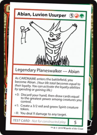 Abian, Luvion Usurper (2021 Edition) [Mystery Booster Playtest Cards] | Kessel Run Games Inc. 