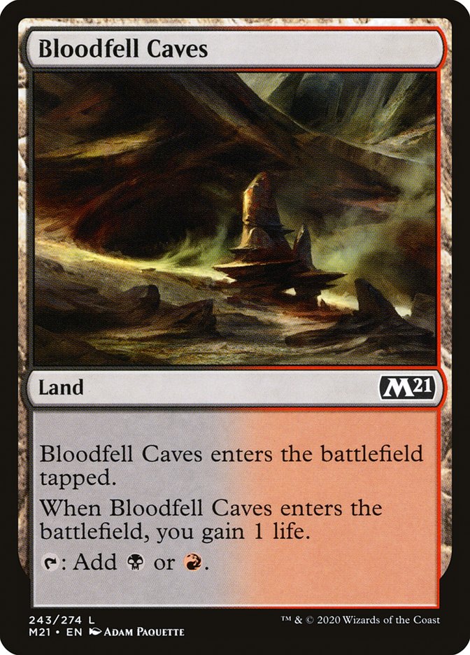Bloodfell Caves [Core Set 2021] | Kessel Run Games Inc. 