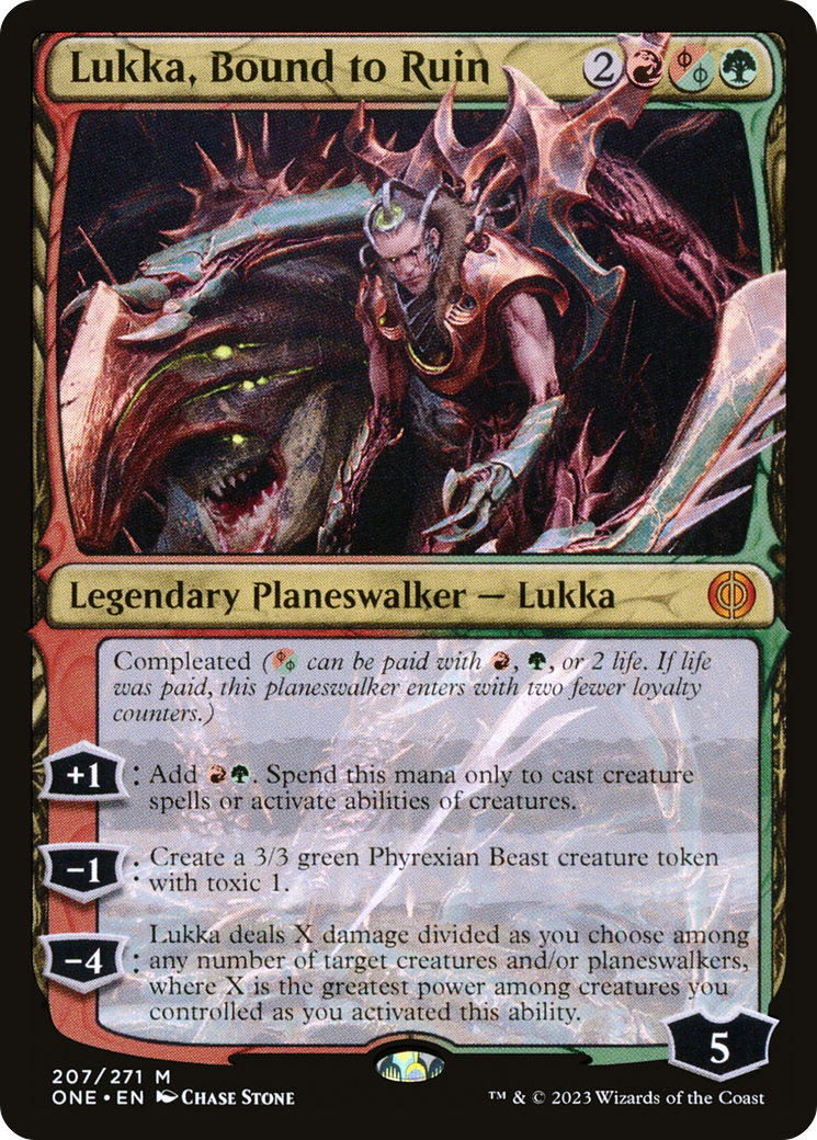Lukka, Bound to Ruin [Phyrexia: All Will Be One] | Kessel Run Games Inc. 