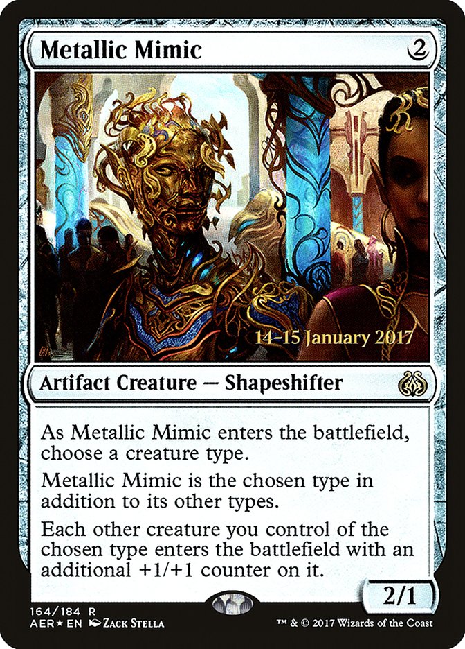 Metallic Mimic [Aether Revolt Prerelease Promos] | Kessel Run Games Inc. 