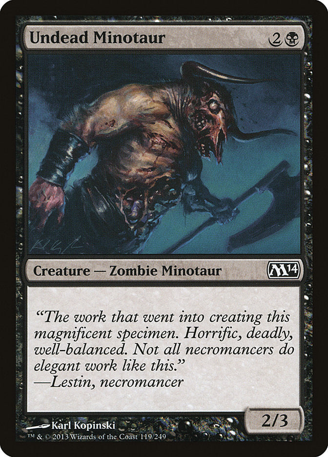 Undead Minotaur [Magic 2014] | Kessel Run Games Inc. 