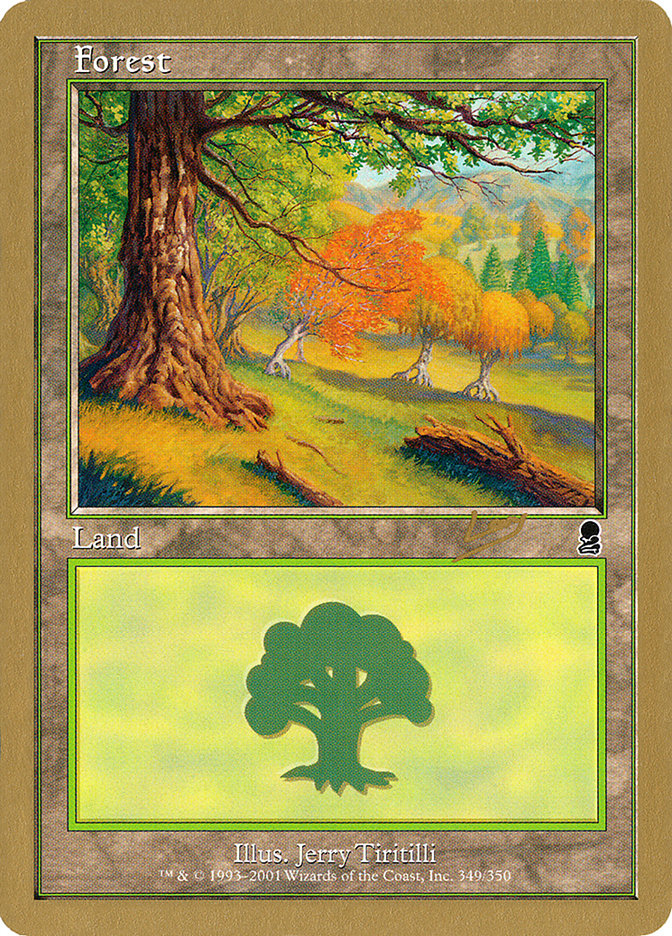 Forest (349) (Raphael Levy) [World Championship Decks 2002] | Kessel Run Games Inc. 