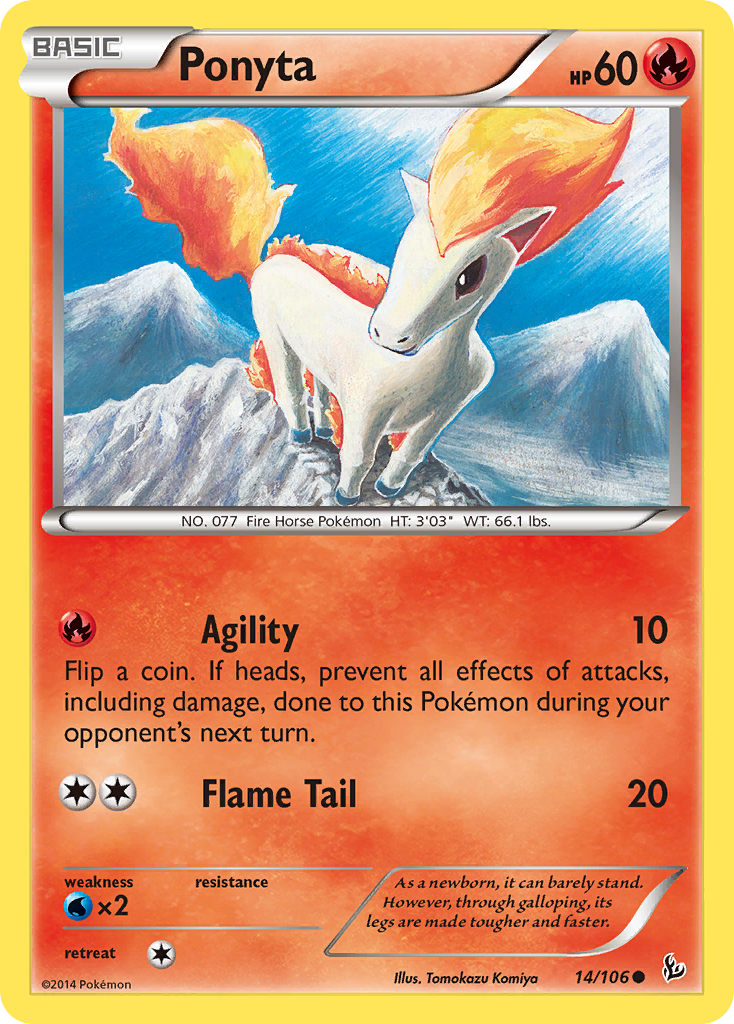 Ponyta (14/106) [XY: Flashfire] | Kessel Run Games Inc. 