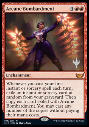 Arcane Bombardment (Promo Pack) [Streets of New Capenna Promos] | Kessel Run Games Inc. 