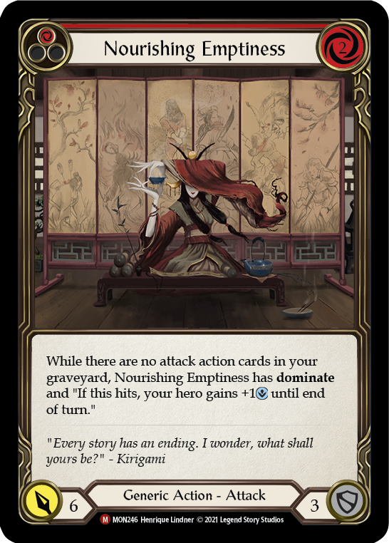 Nourishing Emptiness [MON246-RF] (Monarch)  1st Edition Rainbow Foil | Kessel Run Games Inc. 