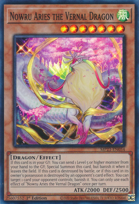 Nowru Aries the Vernal Dragon [MP23-EN054] Super Rare | Kessel Run Games Inc. 