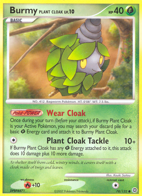 Burmy Plant Cloak (78/132) [Diamond & Pearl: Secret Wonders] | Kessel Run Games Inc. 
