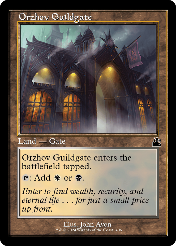 Orzhov Guildgate (Retro Frame) [Ravnica Remastered] | Kessel Run Games Inc. 