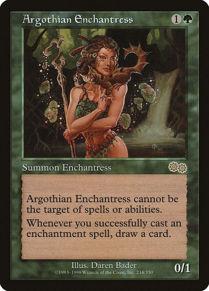 Argothian Enchantress [Urza's Saga] | Kessel Run Games Inc. 