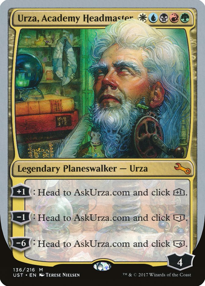 Urza, Academy Headmaster [Unstable] | Kessel Run Games Inc. 