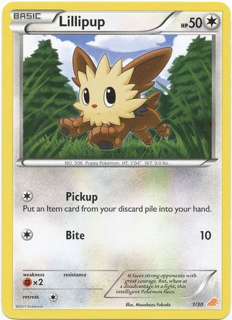 Lillipup (1/30) [Black & White: Trainer Kit - Excadrill] | Kessel Run Games Inc. 