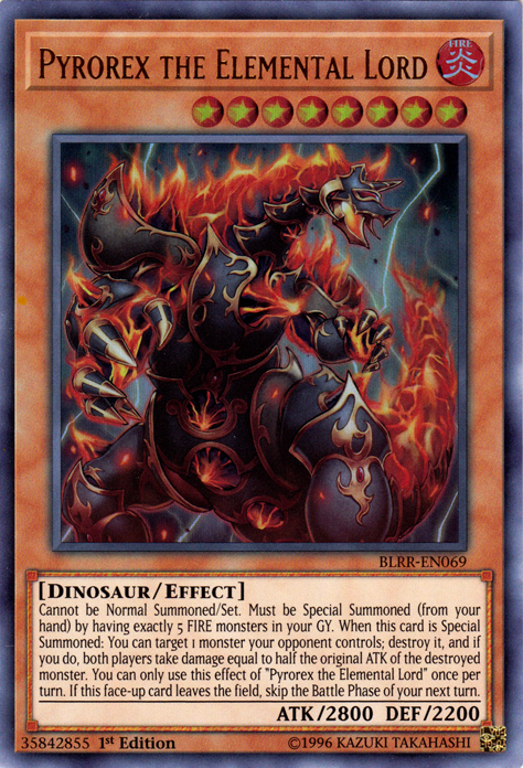 Pyrorex the Elemental Lord [BLRR-EN069] Ultra Rare | Kessel Run Games Inc. 