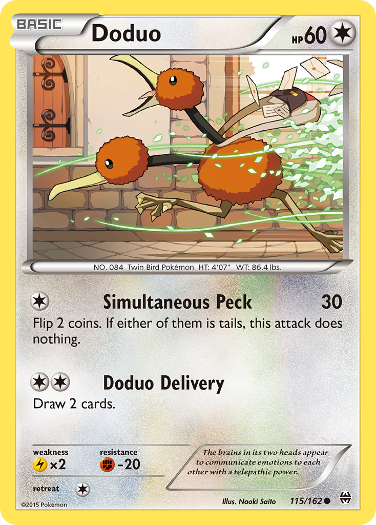 Doduo (115/162) [XY: BREAKthrough] | Kessel Run Games Inc. 