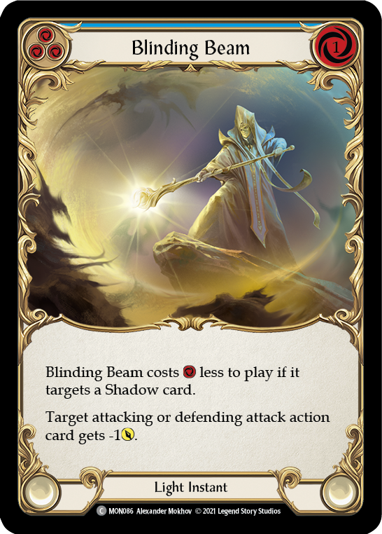 Blinding Beam (Blue) [MON086] (Monarch)  1st Edition Normal | Kessel Run Games Inc. 