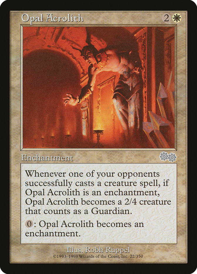Opal Acrolith [Urza's Saga] | Kessel Run Games Inc. 