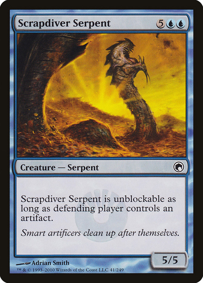 Scrapdiver Serpent [Scars of Mirrodin] | Kessel Run Games Inc. 