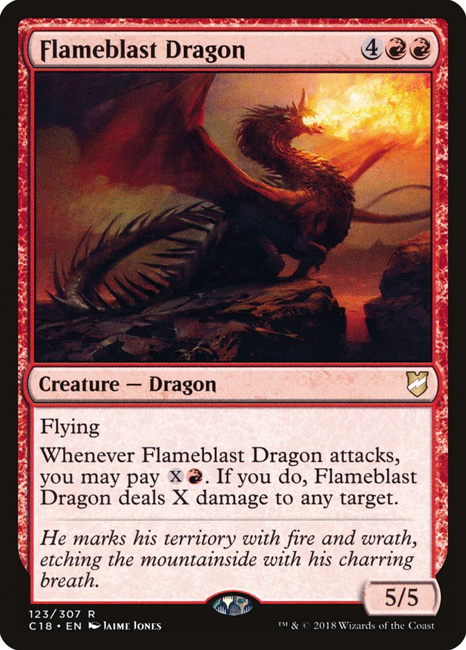 Flameblast Dragon [Commander 2018] | Kessel Run Games Inc. 