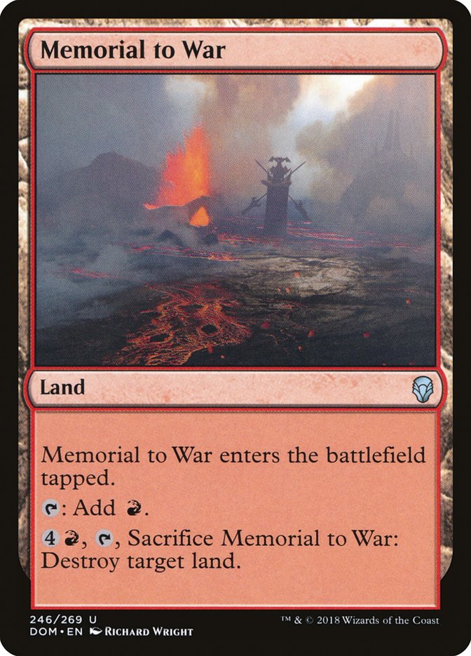 Memorial to War [Dominaria] | Kessel Run Games Inc. 