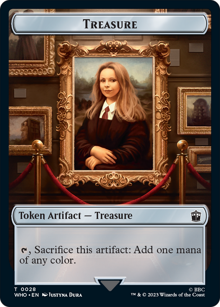 Soldier // Treasure (0028) Double-Sided Token [Doctor Who Tokens] | Kessel Run Games Inc. 