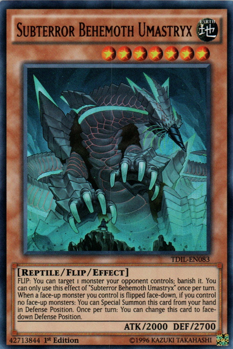 Subterror Behemoth Umastryx [TDIL-EN083] Ultra Rare | Kessel Run Games Inc. 