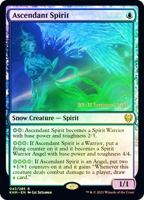 Ascendant Spirit [Kaldheim Prerelease Promos] | Kessel Run Games Inc. 