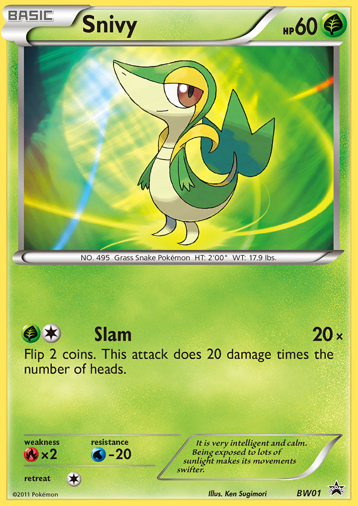 Snivy (BW01) [Black & White: Black Star Promos] | Kessel Run Games Inc. 