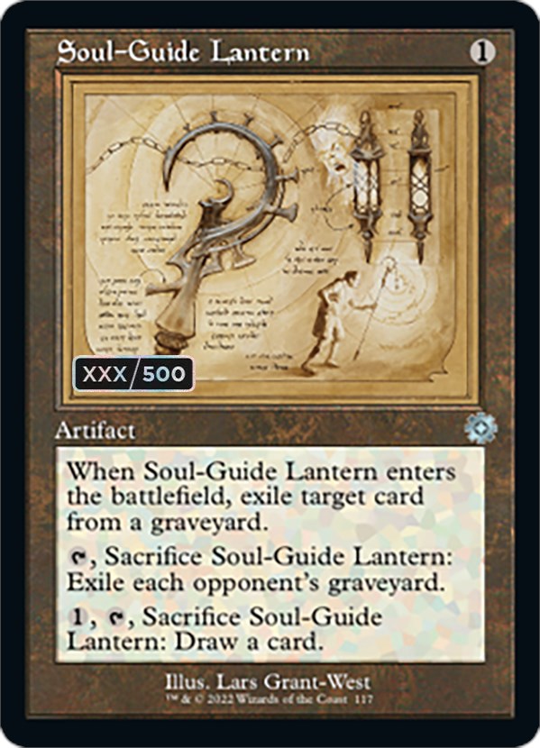 Soul-Guide Lantern (Retro Schematic) (Serialized) [The Brothers' War Retro Artifacts] | Kessel Run Games Inc. 