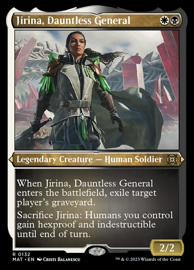 Jirina, Dauntless General (Foil Etched) [March of the Machine: The Aftermath] | Kessel Run Games Inc. 