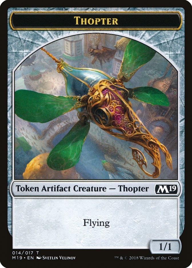 Goblin // Thopter Double-Sided Token (Game Night) [Core Set 2019 Tokens] | Kessel Run Games Inc. 