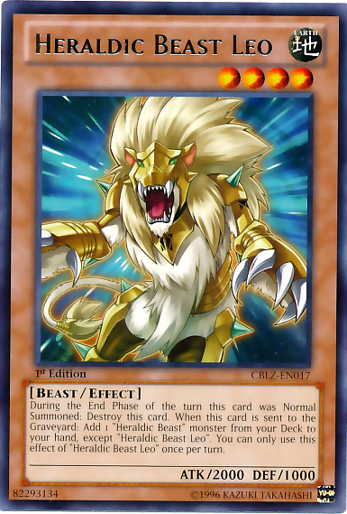 Heraldic Beast Leo [CBLZ-EN017] Rare | Kessel Run Games Inc. 