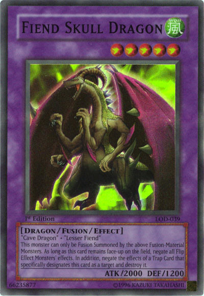Fiend Skull Dragon [LOD-039] Super Rare | Kessel Run Games Inc. 