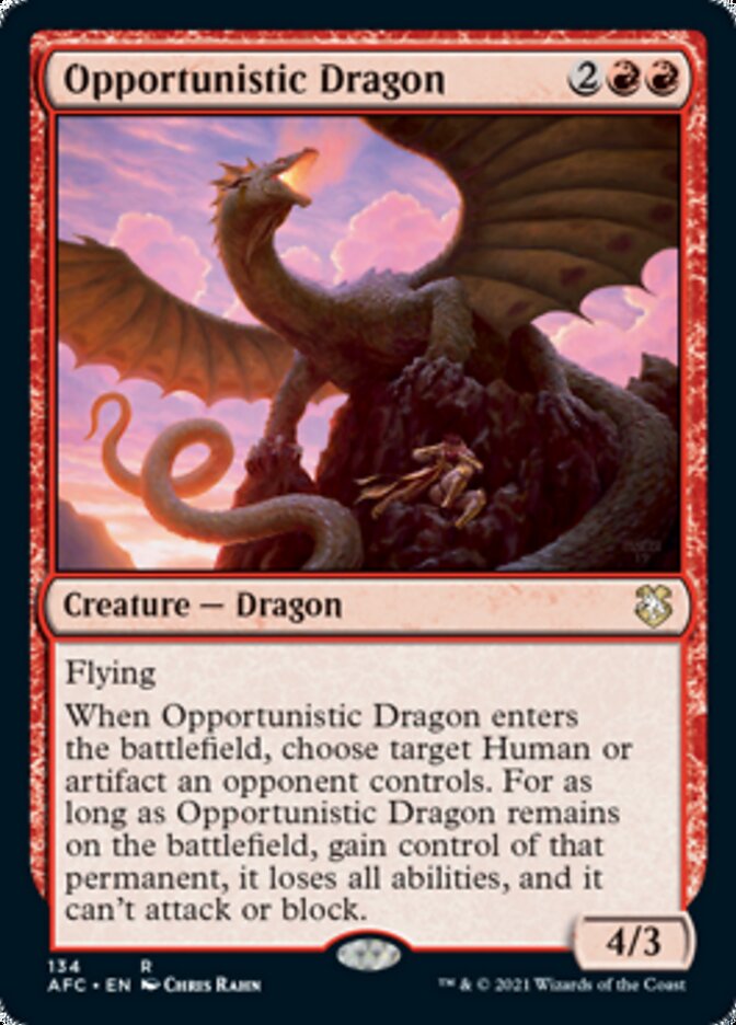 Opportunistic Dragon [Dungeons & Dragons: Adventures in the Forgotten Realms Commander] | Kessel Run Games Inc. 