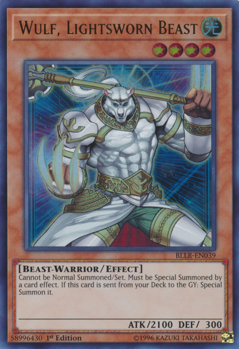 Wulf, Lightsworn Beast [BLLR-EN039] Ultra Rare | Kessel Run Games Inc. 