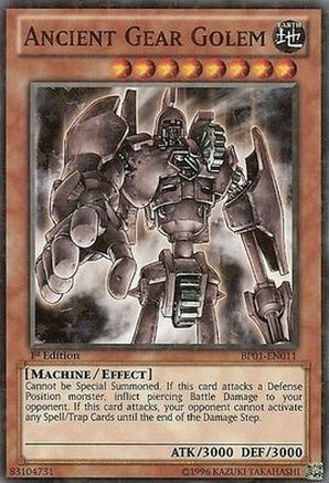 Ancient Gear Golem [BP01-EN011] Starfoil Rare | Kessel Run Games Inc. 