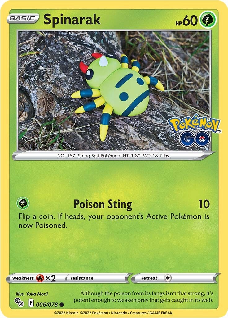 Spinarak (006/078) [Pokémon GO] | Kessel Run Games Inc. 
